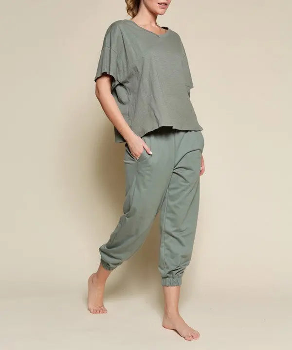 POCKET OVERSIZE V NECK Fabina