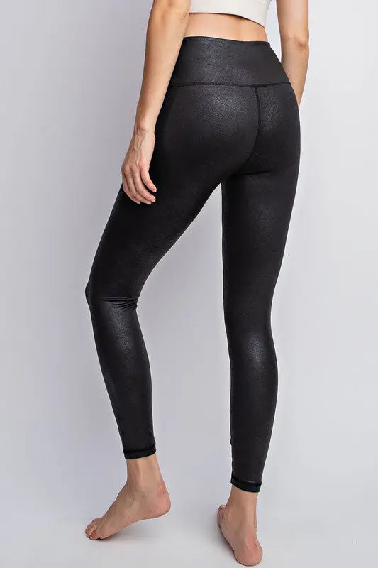 PU Chintz Full-Length Leggings Rae Mode