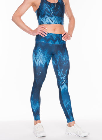 Blue Wave Yoga Pants Colorado Threads Clothing