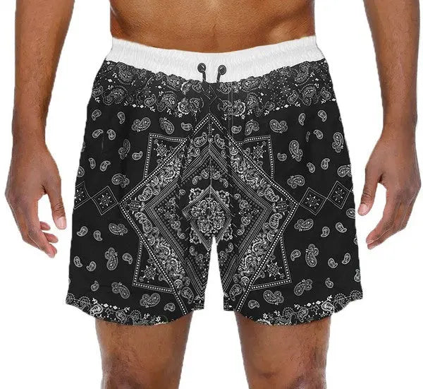 Paisley Bandana Print Swimming Shorts WEIV