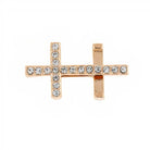 PavÃ© Cross Charm |  Rose-Gold |  Casual Chic Boutique