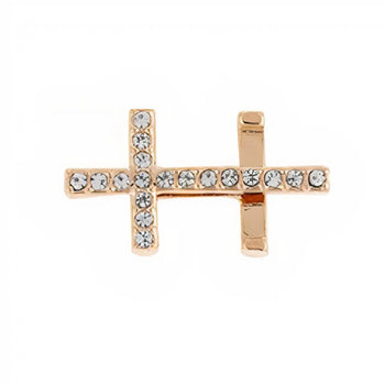 PavÃ© Cross Charm |  Rose-Gold |  Casual Chic Boutique