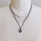 Perfectly Layered Heart And Chain Necklace Ellison and Young