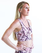 Pink Snakeskin Longline Sports Bra *FINAL SALE* Colorado Threads Clothing