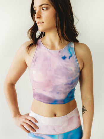 Pink Tie Dye Crop Top Colorado Threads Clothing