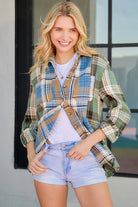 Plaid Button Up Long Sleeve Shirt Trendsi