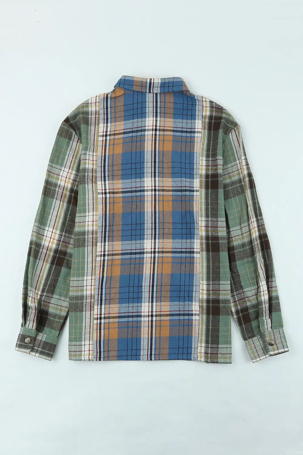 Plaid Button Up Long Sleeve Shirt Trendsi