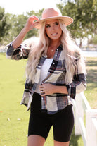 Plaid Button Up Long Sleeve Shirt Trendsi