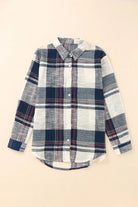 Plaid Button Up Long Sleeve Shirt Trendsi