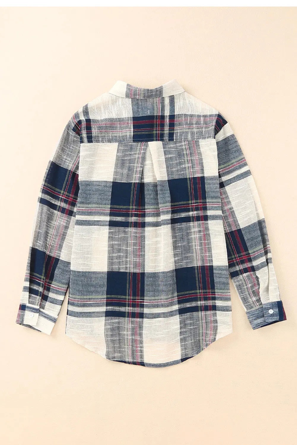 Plaid Button Up Long Sleeve Shirt Trendsi