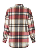 Plaid Long Sleeves Casual Coat HFLWWYLPL8 Casual Chic Boutique