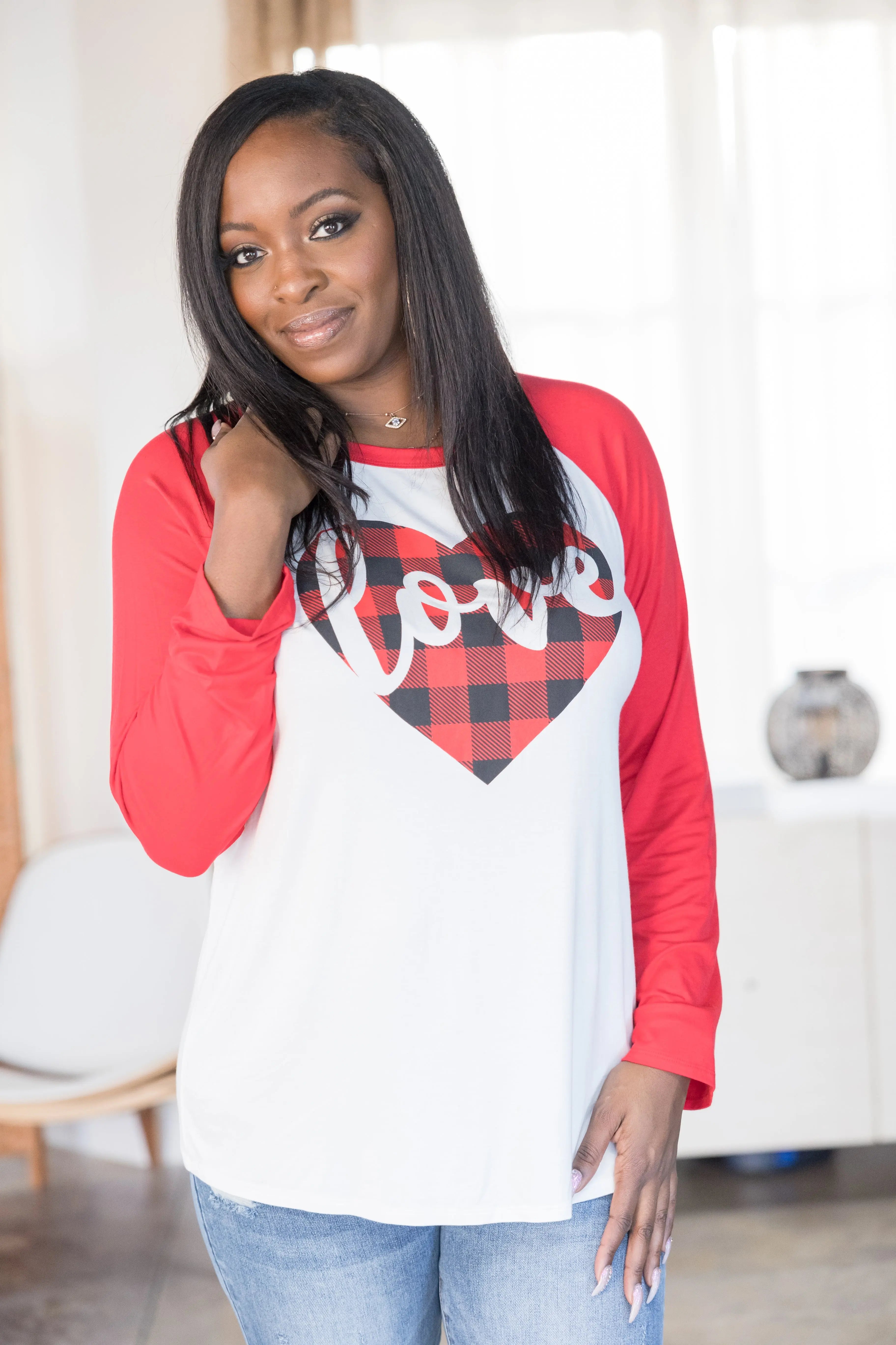 Plaid Lovin' Raglan Boutique Simplified