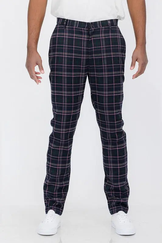 Weiv Plaid Trouser Pants WEIV