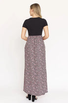 Plus Short Sleeve Floral Maxi Dress EG fashion