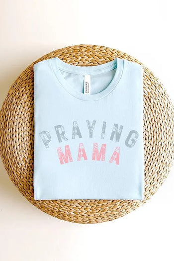 Praying Mama Christian Graphic T Shirts Color Bear