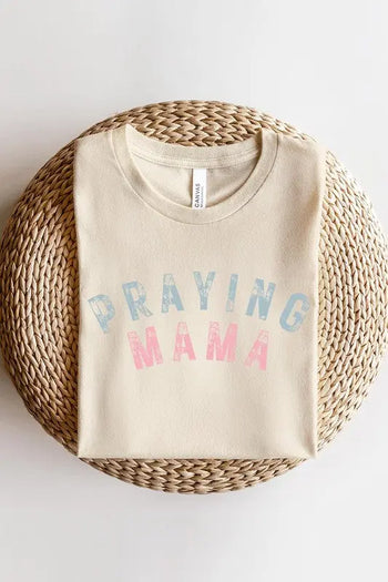 Praying Mama Christian Graphic T Shirts Color Bear