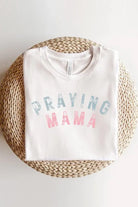 Praying Mama Christian Graphic T Shirts Color Bear