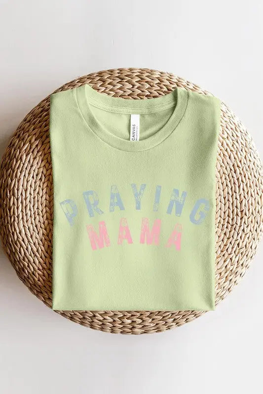 Praying Mama Christian Graphic T Shirts Color Bear