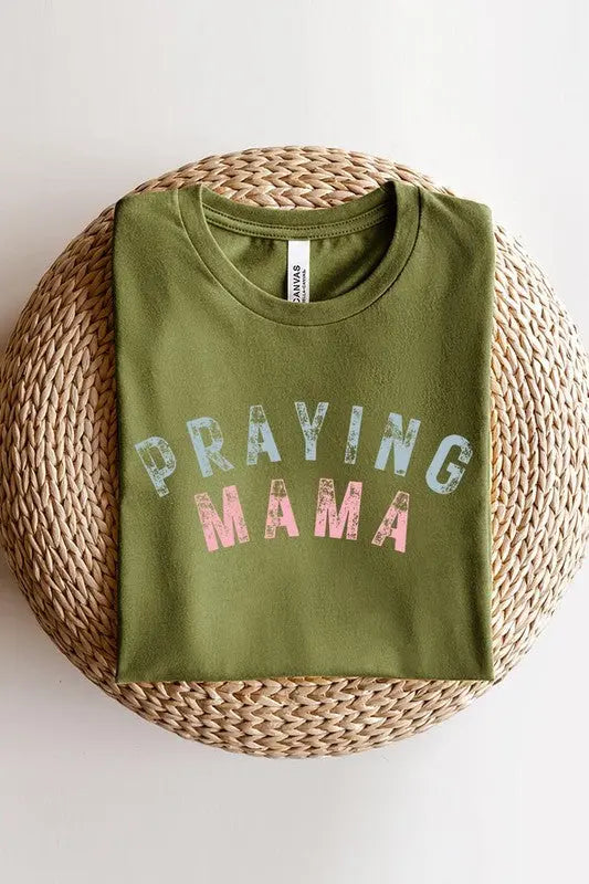 Praying Mama Christian Graphic T Shirts Color Bear