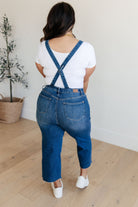 Priscilla High Rise Crop Wide Leg Denim Overalls Ave Shops