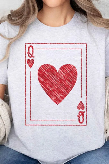 Queen Of Hearts Valentines Oversized Tee ALPHIA