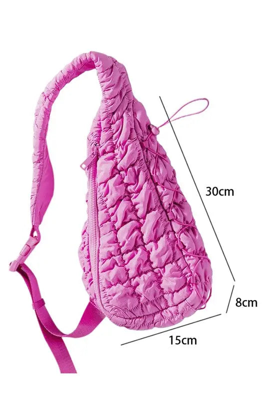 Quilted Drawstring jennie sling bag EG fashion