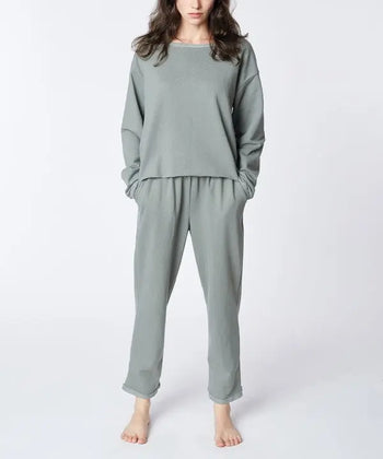 RECYCLED COTTON LOUNGEWEAR SET Fabina