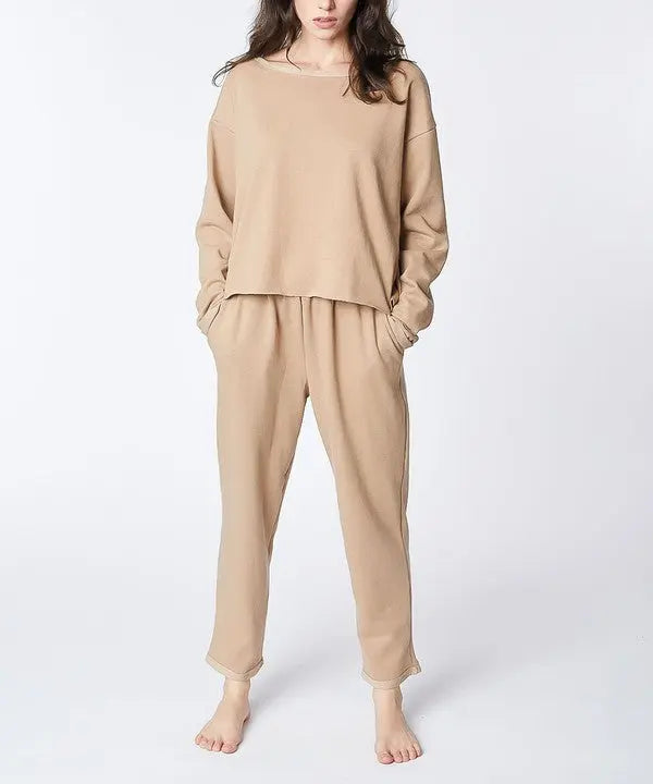 RECYCLED COTTON LOUNGEWEAR SET Fabina