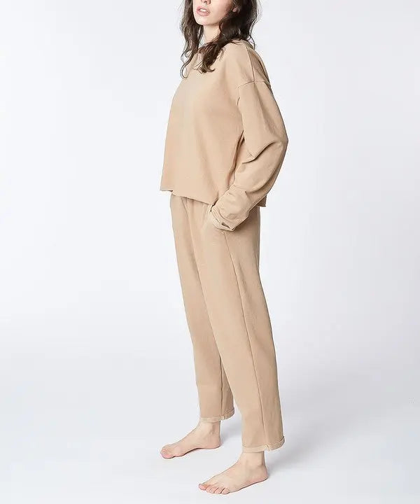 RECYCLED COTTON LOUNGEWEAR SET Fabina