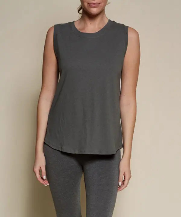 RECYCLED COTTON MUSCLE TANK Fabina