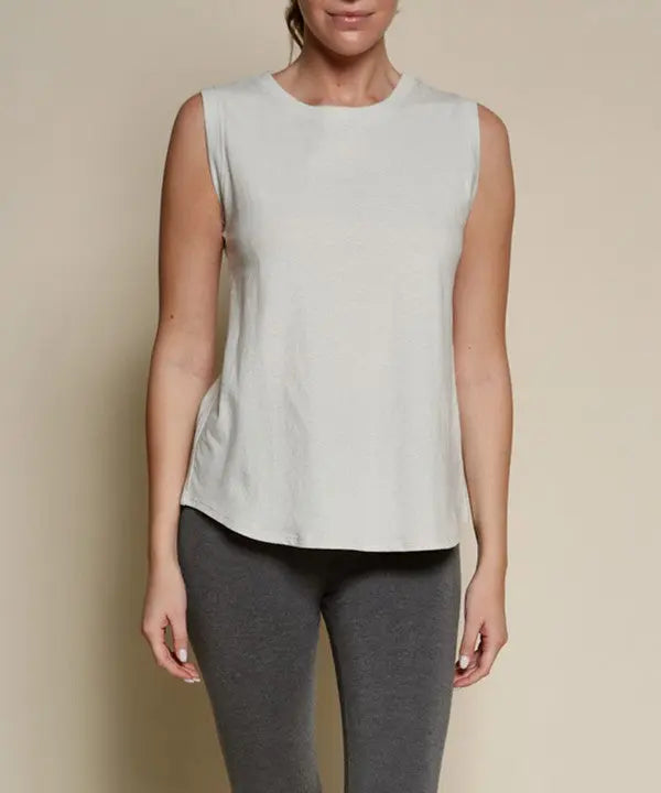 RECYCLED COTTON MUSCLE TANK Fabina