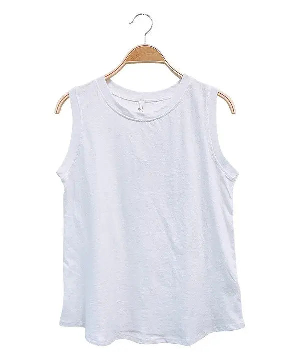 RECYCLED COTTON MUSCLE TANK Fabina