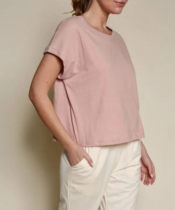 RECYCLED COTTON  PLAIN CROP Fabina