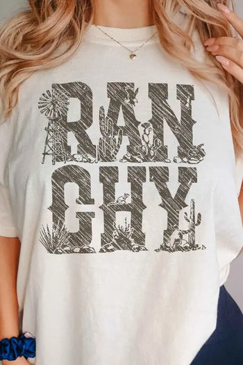 Ranchy Country Western Graphic Tee ALPHIA