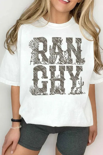 Ranchy Country Western Graphic Tee ALPHIA