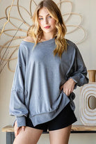 Reborn J | Oversized Fit Super Soft Long Sleeve Sweatshirt Casual Chic Boutique