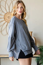 Reborn J | Oversized Fit Super Soft Long Sleeve Sweatshirt Casual Chic Boutique