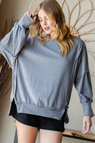 Reborn J | Oversized Fit Super Soft Long Sleeve Sweatshirt Casual Chic Boutique