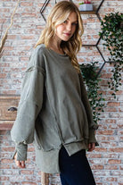 Reborn J | Oversized Fit Super Soft Long Sleeve Sweatshirt Casual Chic Boutique