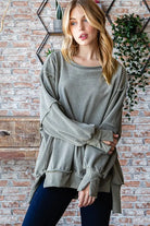 Reborn J | Oversized Fit Super Soft Long Sleeve Sweatshirt Casual Chic Boutique