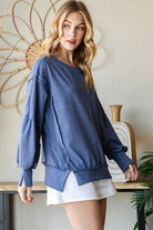 Reborn J | Oversized Fit Super Soft Long Sleeve Sweatshirt Casual Chic Boutique