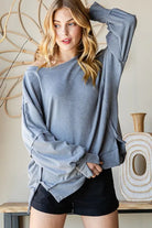 Reborn J | Oversized Fit Super Soft Long Sleeve Sweatshirt Casual Chic Boutique