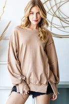 Reborn J | Oversized Fit Super Soft Long Sleeve Sweatshirt Casual Chic Boutique