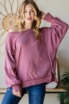 Reborn J | Oversized Fit Super Soft Long Sleeve Sweatshirt Casual Chic Boutique