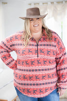 Reindeer Crossings Fleece Pullover Boutique Simplified