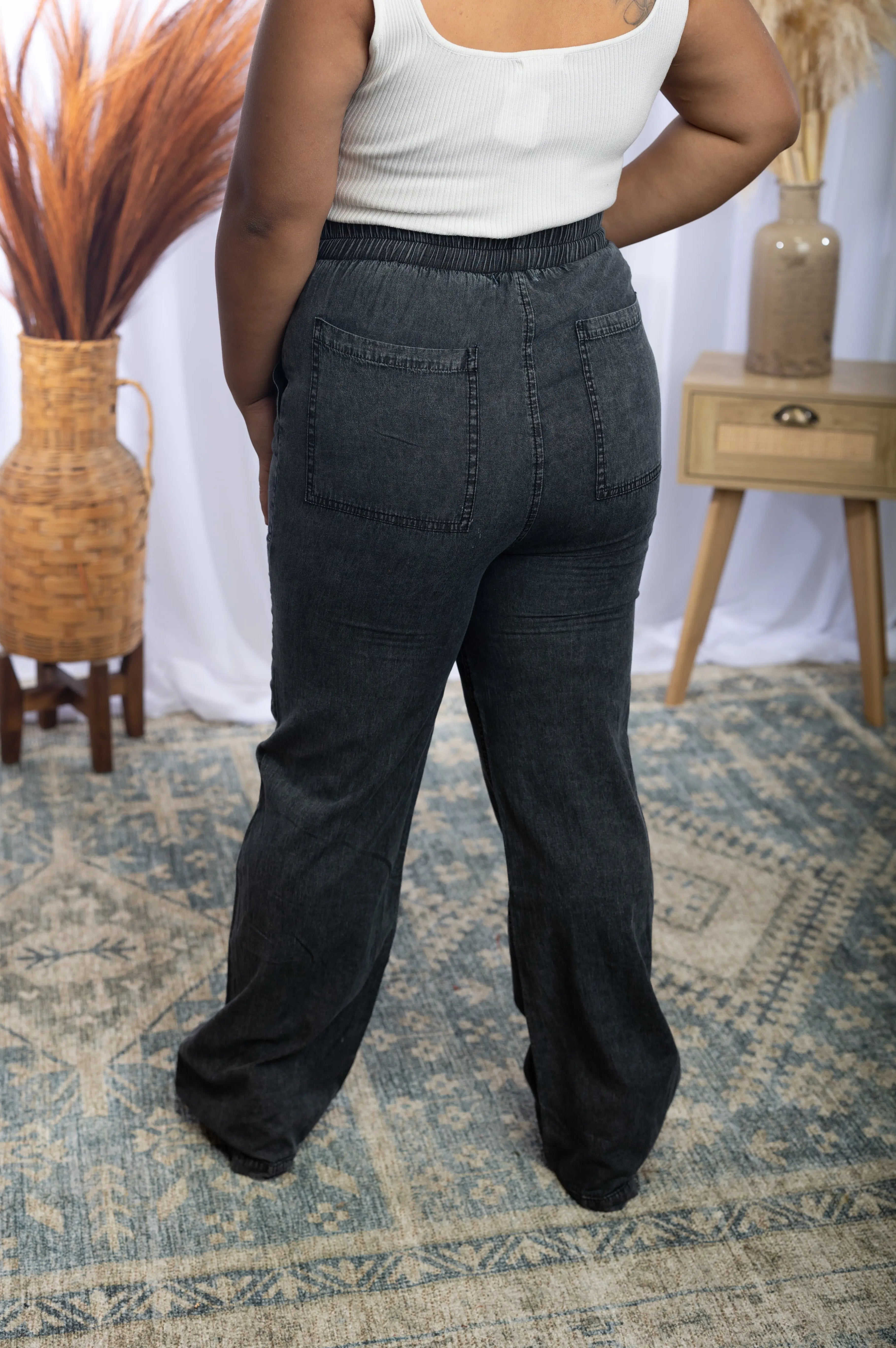 Relax & Unwind - Chambray Pants Boutique Simplified