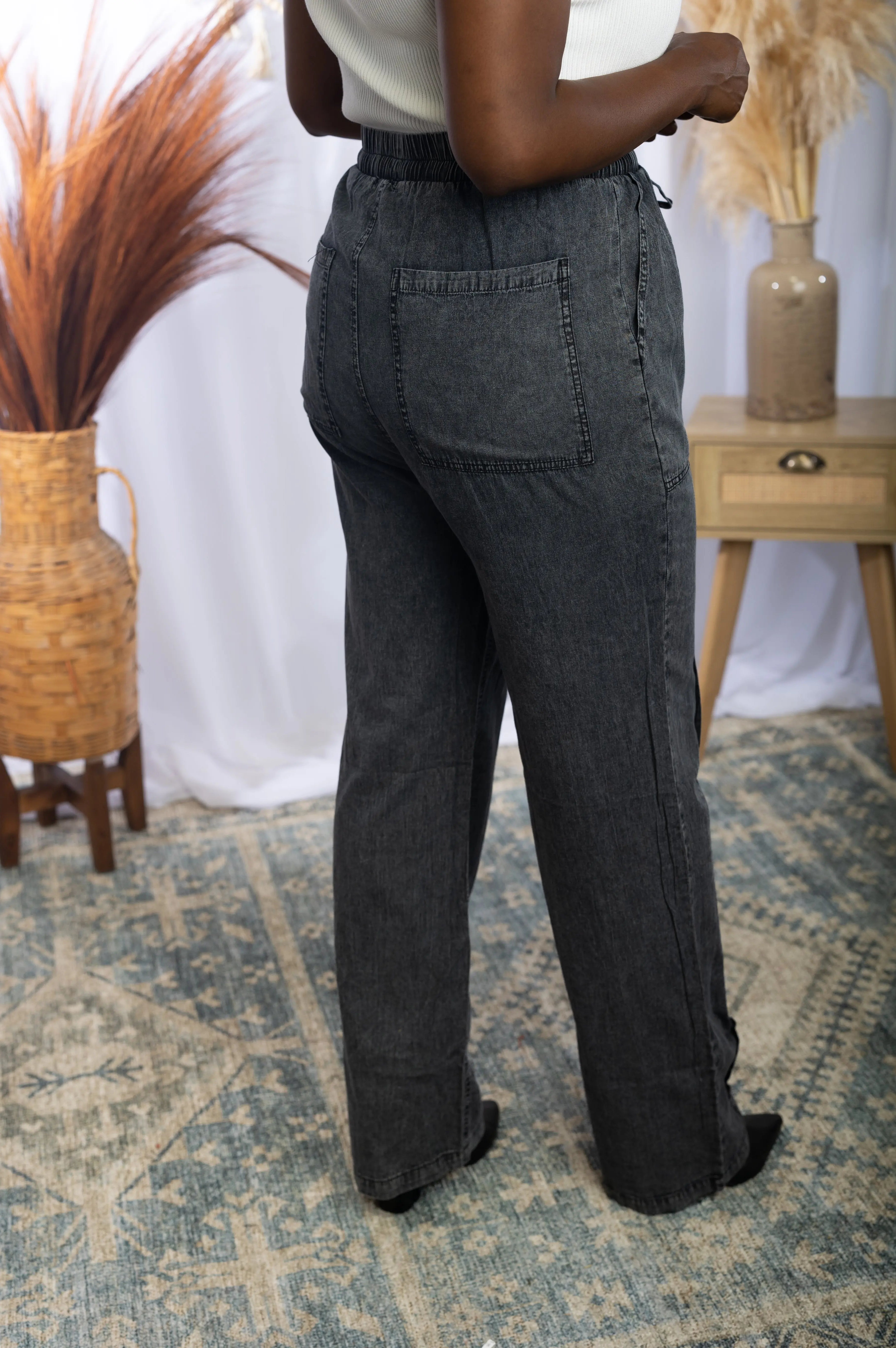 Relax & Unwind - Chambray Pants Boutique Simplified