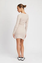 Ribbed Long Sleeve Mini Dress Emory Park