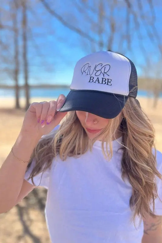 River Babe Trucker Hat Ask Apparel