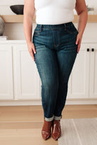 Rowena High Rise Pull On Double Cuff Slim Jeans Ave Shops